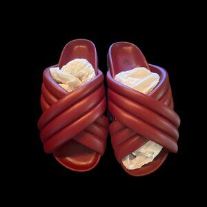 Aquatalia Red "Ivie" Nappa Sandal